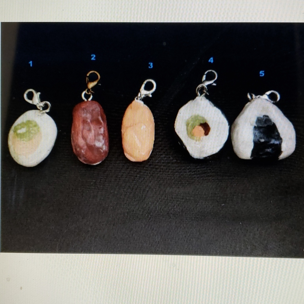Five Different Hand Crafted by Joey Wolfe Sushi Choker/Necklace Charms